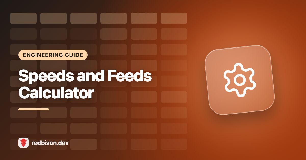 Illustration for the Speeds and Feeds Calculator guide