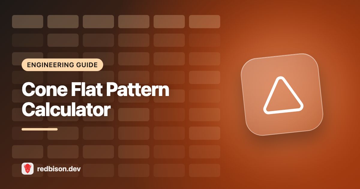 Illustration for the Cone Flat Pattern Calculator guide
