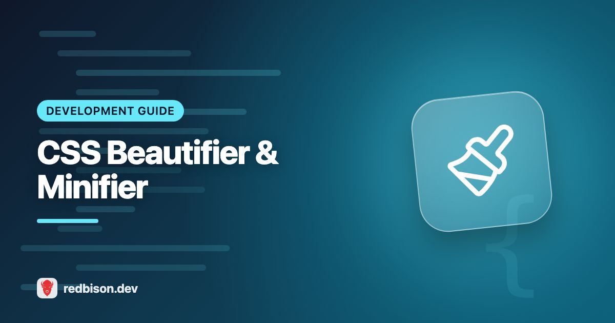 Illustration for the CSS Beautifier and Minifier guide