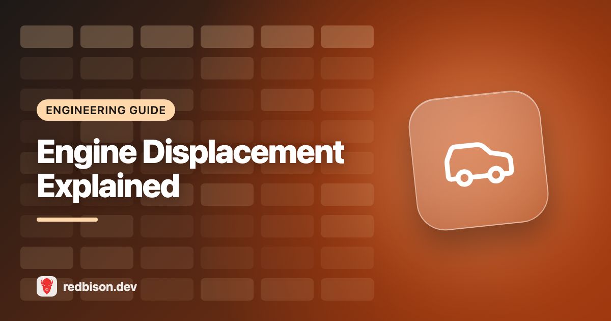 Illustration for the Engine Displacement Calculator guide