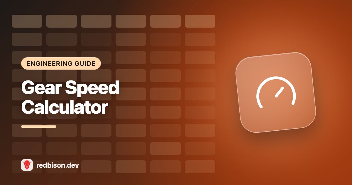 Illustration for the Gear Speed Calculator guide