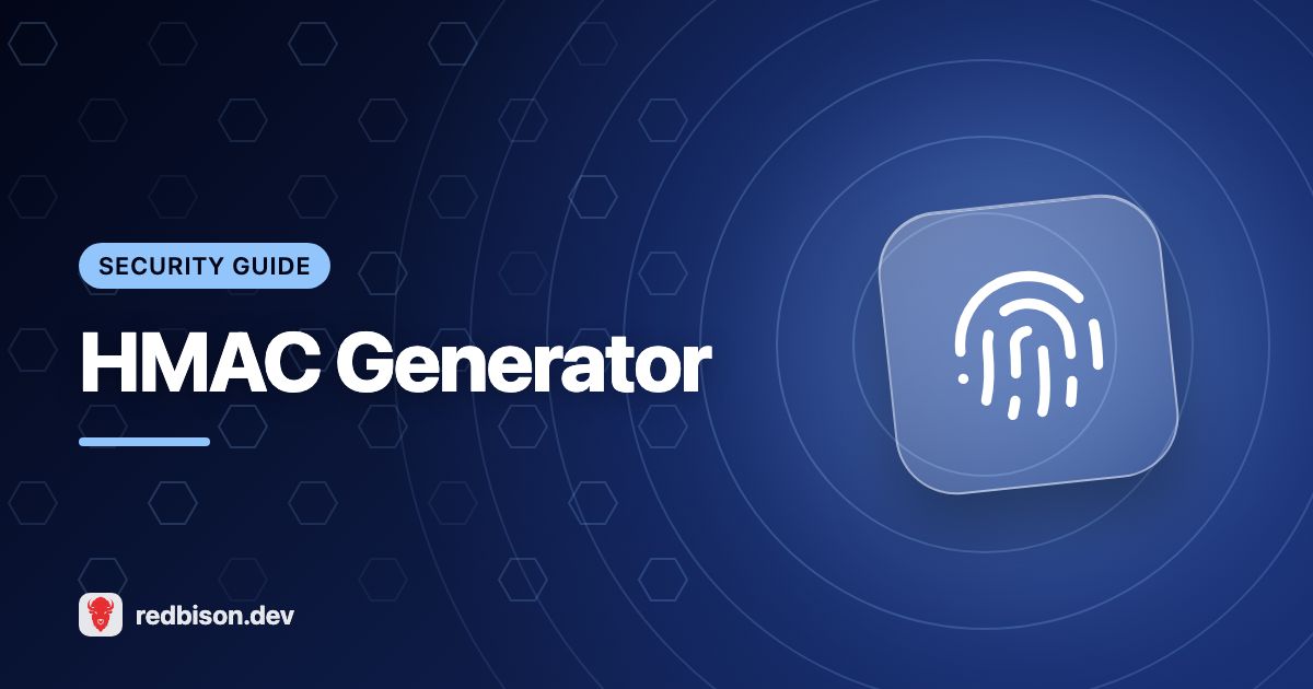 Illustration for the HMAC Generator guide