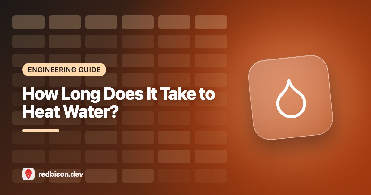 Illustration for the Water Heating Time Calculator guide
