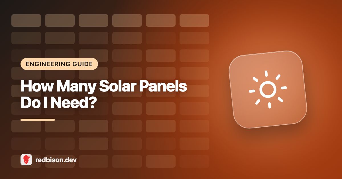 Illustration for the Solar Panel Calculator guide