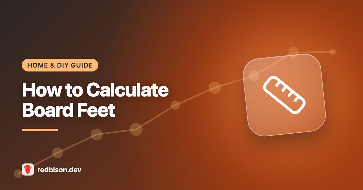 Illustration for the Board Foot Calculator guide