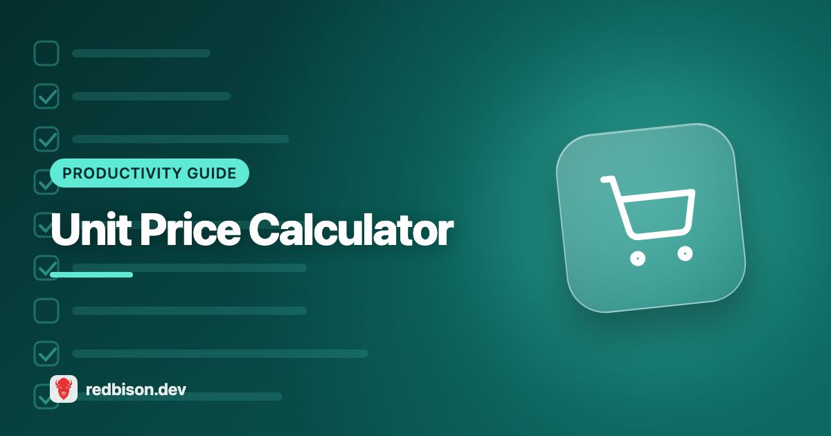 Illustration for the Unit Price Calculator guide