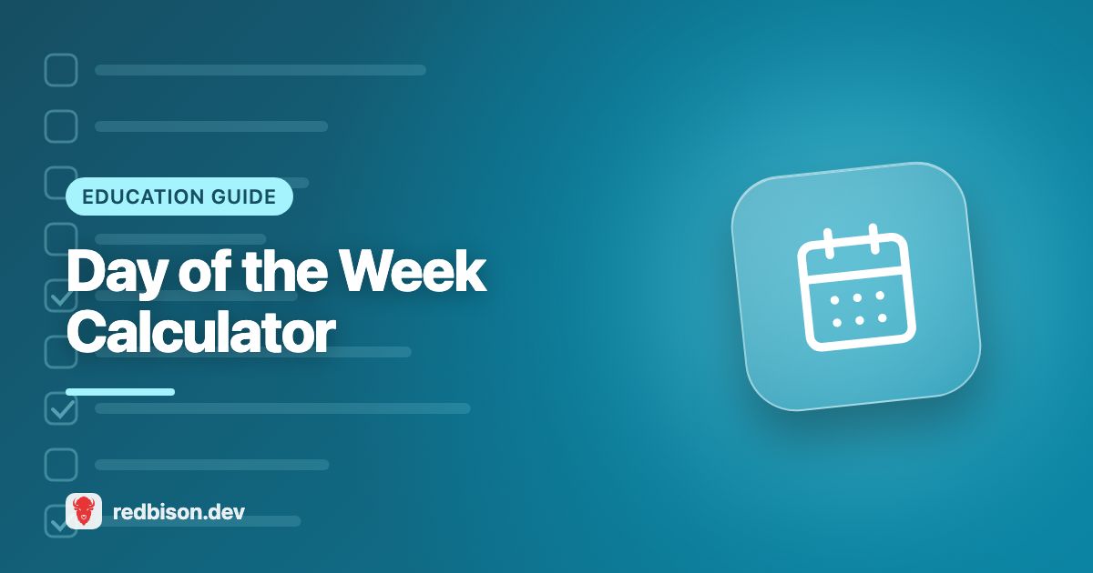 Illustration for the Day of the Week Calculator guide