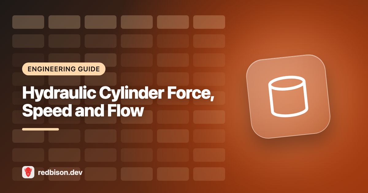 Illustration for the Hydraulic Cylinder Calculator guide
