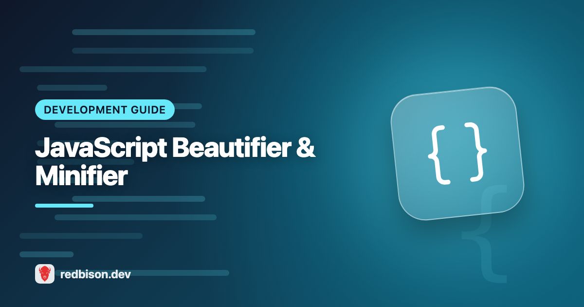 Illustration for the JavaScript Beautifier and Minifier guide