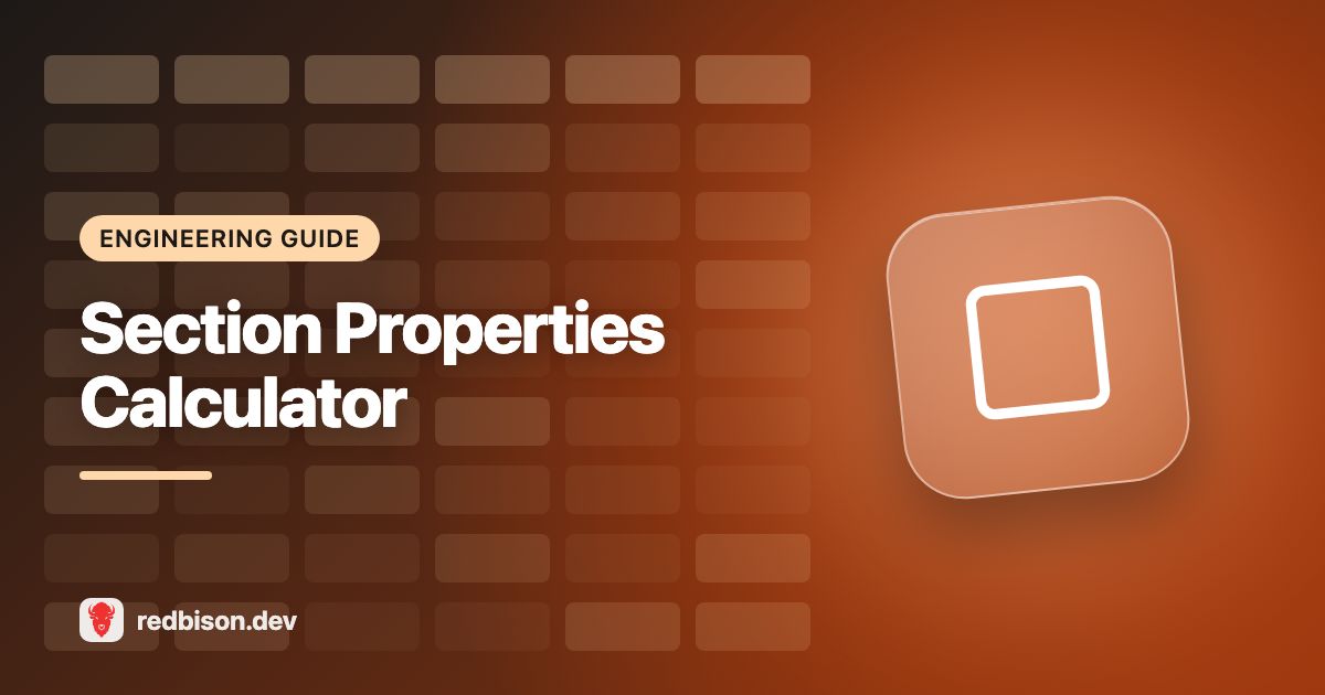 Illustration for the Section Properties Calculator guide