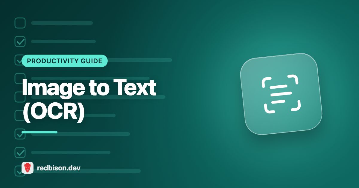Illustration for the Image to Text Converter (OCR) guide