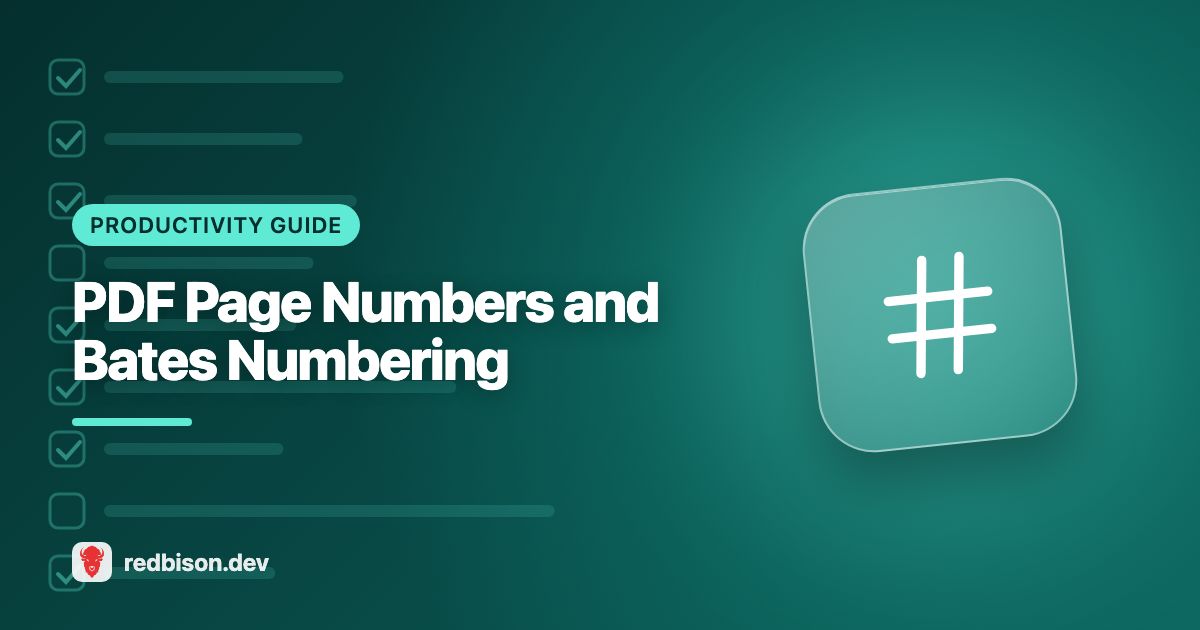 Illustration for the Add Page Numbers to PDF guide
