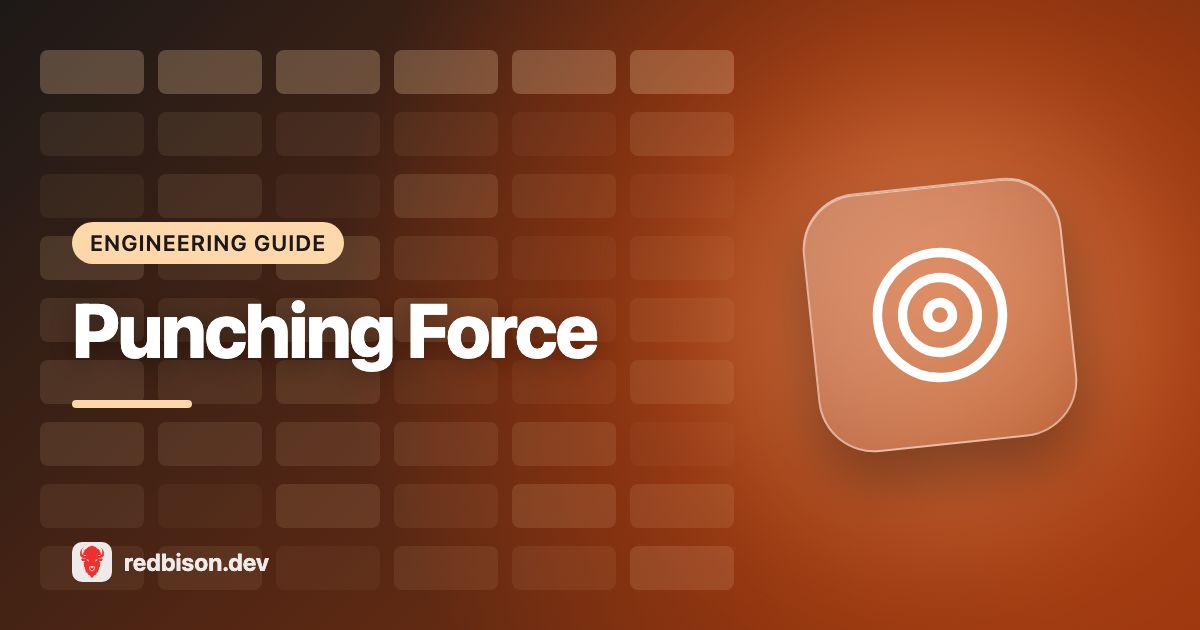 Illustration for the Punching Force Calculator guide