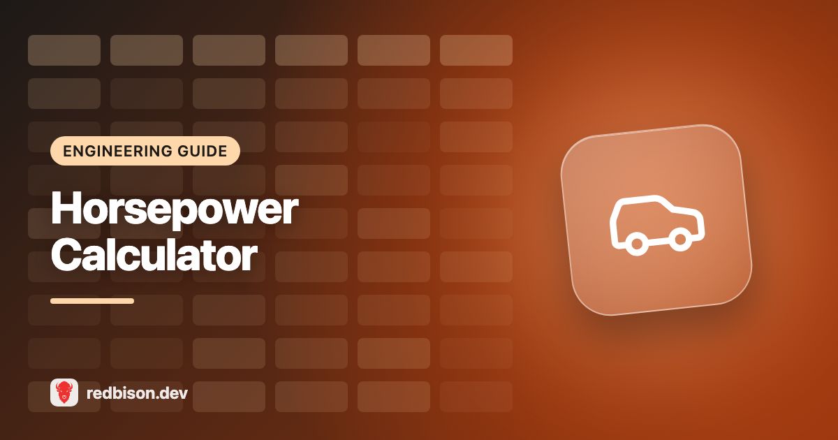Illustration for the Horsepower Calculator guide