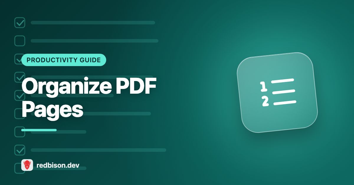 Illustration for the Organize PDF Pages guide