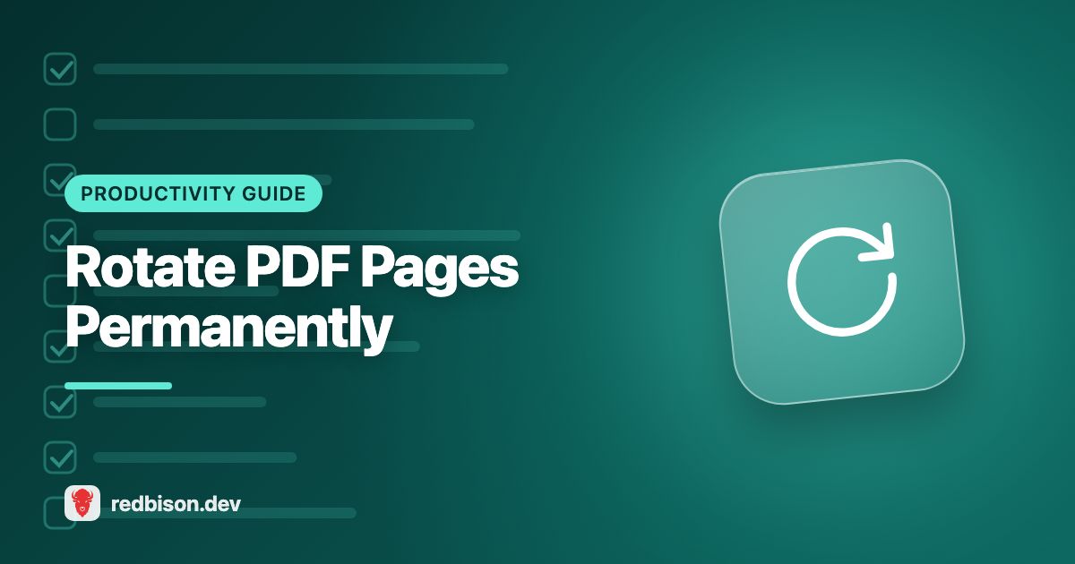 Illustration for the Rotate PDF Pages guide