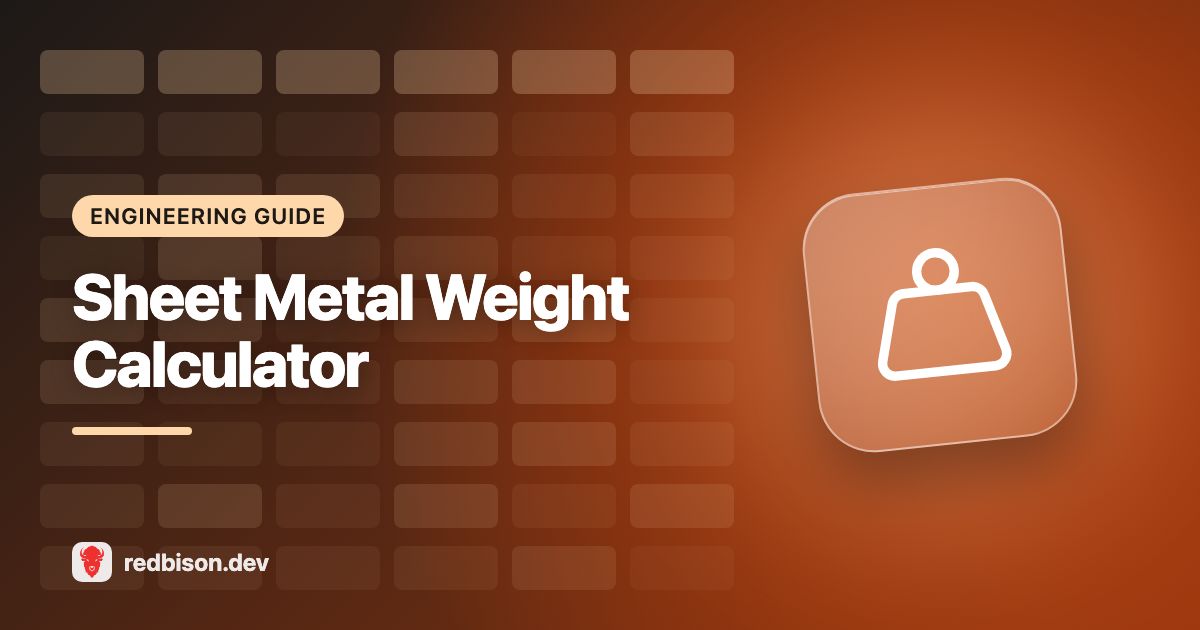 Illustration for the Sheet Metal Weight Calculator guide
