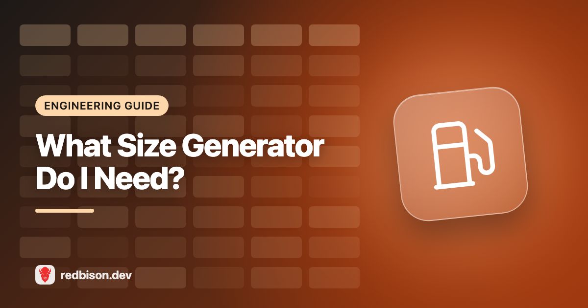 Illustration for the Generator Size Calculator guide